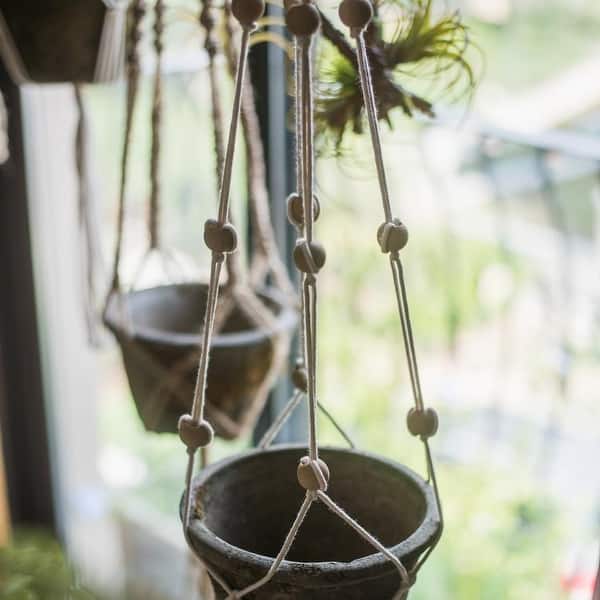 RusticReach Cotton Hemp Rope Planter Hanger - Bed Bath & Beyond - 25628365
