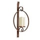 preview thumbnail 11 of 21, Kate and Laurel Doria Round Glass and Metal Wall Sconce - 12x22