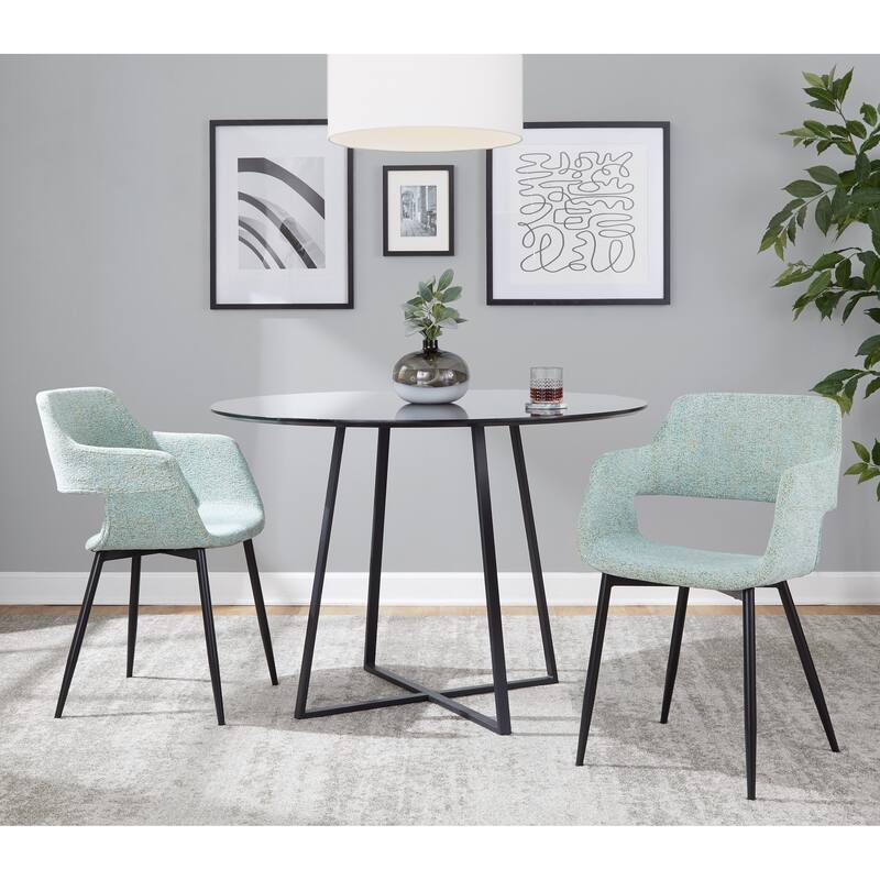 Porch & Den Vallen Dining Chair with Metal Legs (Set of 2)