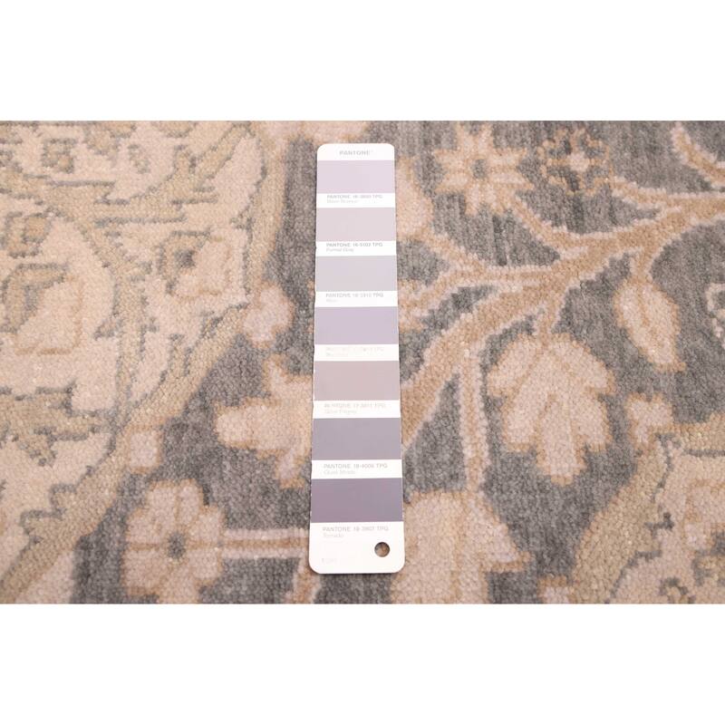 ECARPETGALLERY Hand-knotted Jamshidpour Dark Grey Wool Rug - 8'2 x 10'0