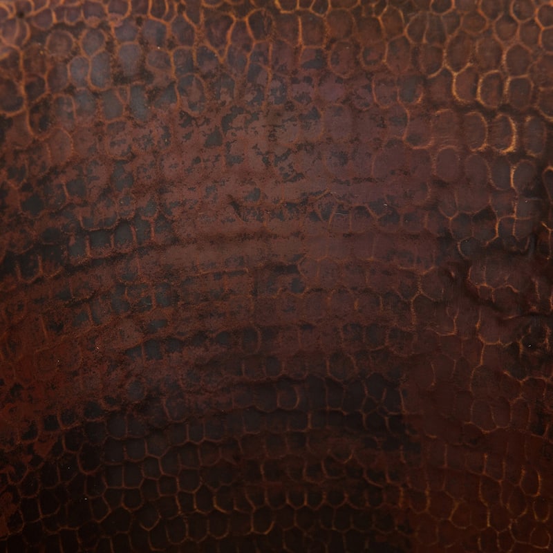 Hammered Copper Waste Bin / Trash Can in Oil Rubbed Bronze (TC11DB)
