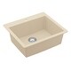 preview thumbnail 19 of 55, Karran Top Mount 25 in. Single Bowl Quartz Kitchen Sink