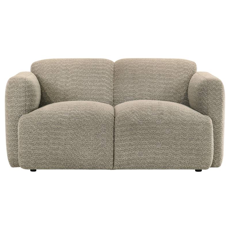 Dorset Fabric Upholstered Round Track Arm Loveseat - 60.25" x 36.75" x 29.25"