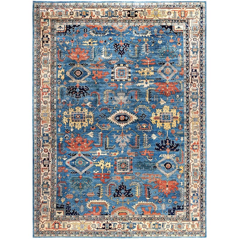 Serapi One-of-a-Kind Hand-Knotted Area Rug - Blue - 10' 1" x 13' 10"