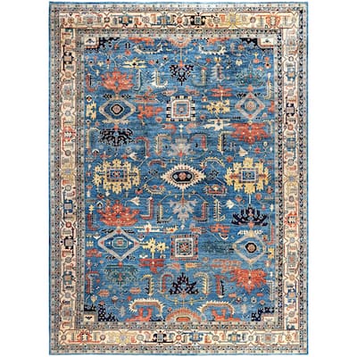 Serapi One-of-a-Kind Hand-Knotted Area Rug - Blue - 10' 1" x 13' 10"
