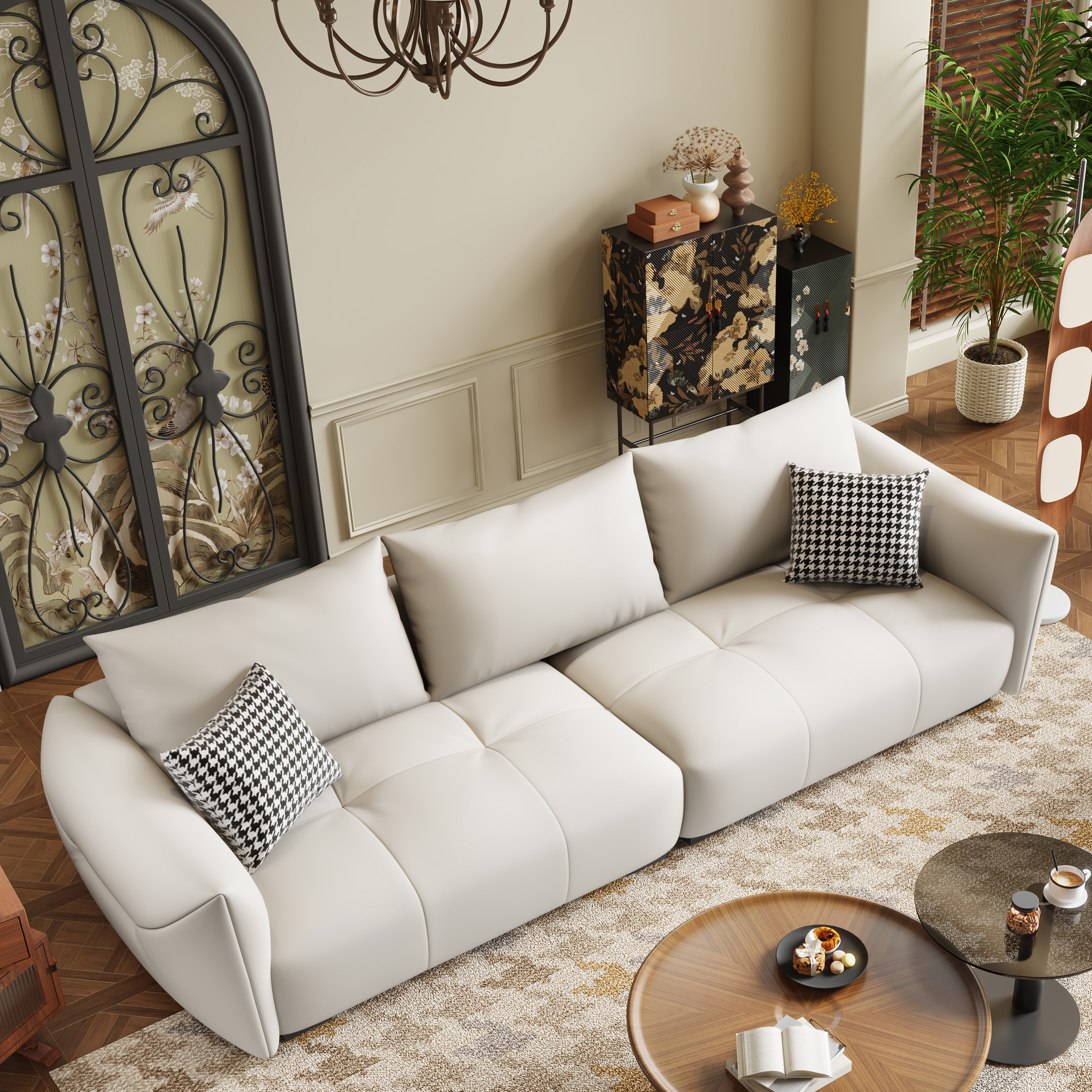 White leather 2025 lounges for sale