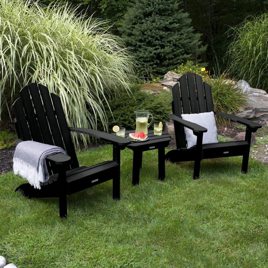 2 Classic Westport Adirondack Chairs and Side Table