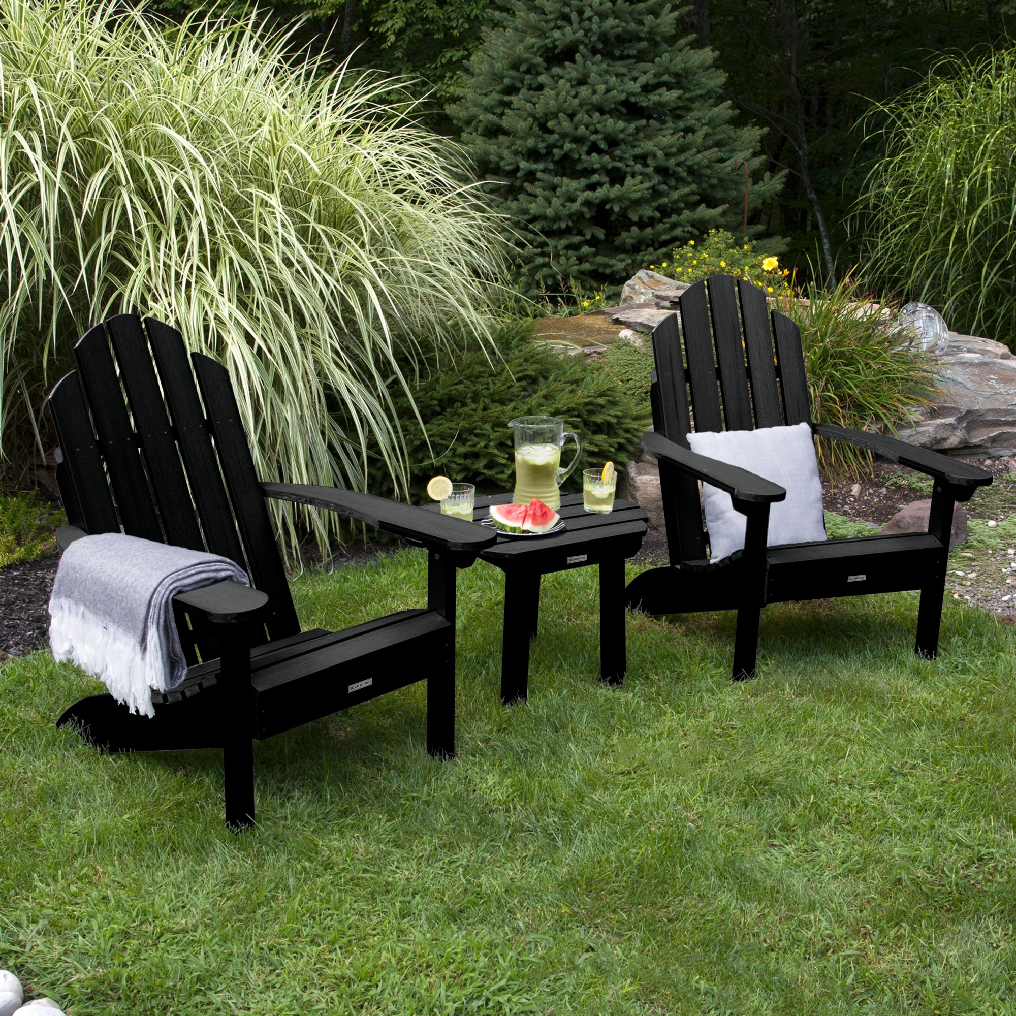 HIGHWOOD 2 Classic Westport Adirondack Chairs and Side Table