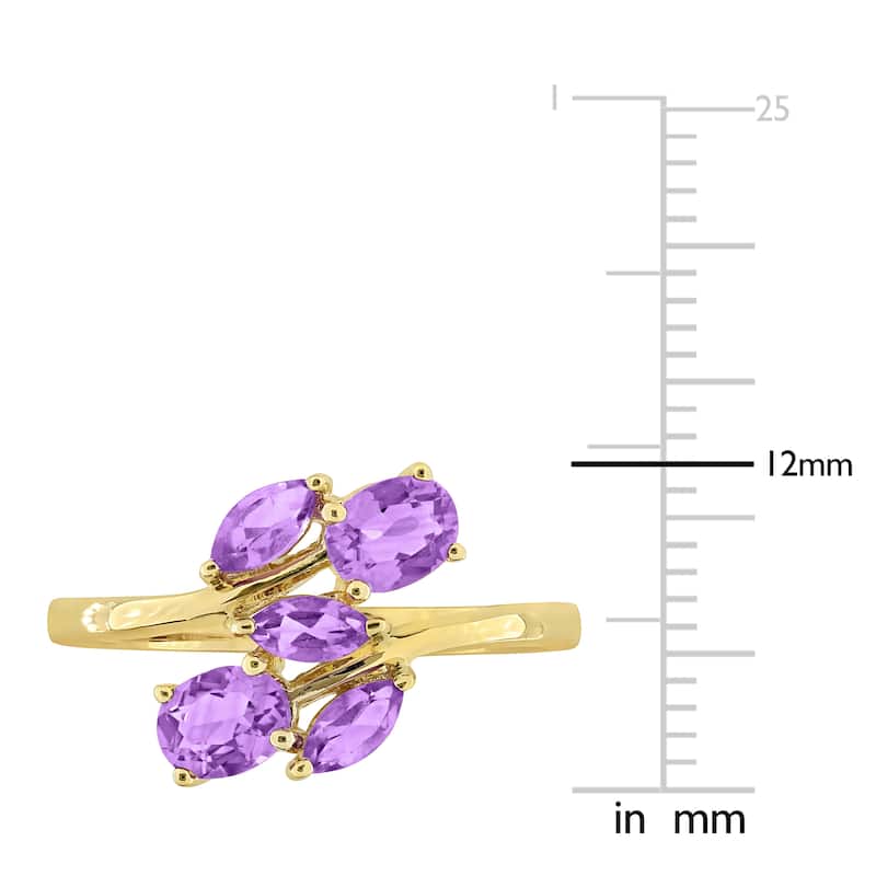 Miadora Multi-Gem Five Stone Ring Sterling Silver