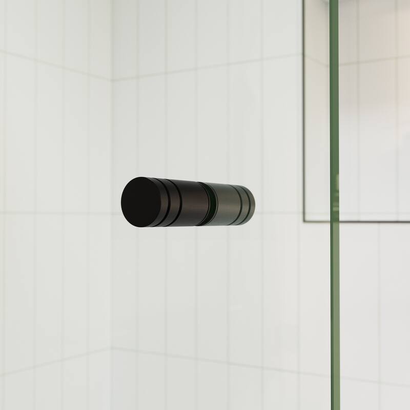 Glass Warehouse 58.25" x 34" Frameless Shower Bath Door - Door Only