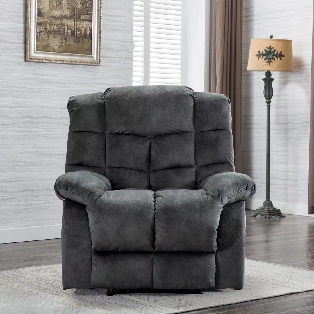 Recliner Chair Manual Sofa Ergonomic Armchair Backrest Wide Padded Seat Lounge 