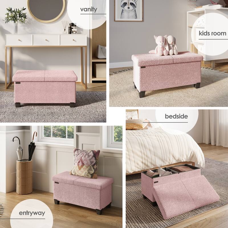 Emperyan Storage Bench for Living Room, Small Ottoman Foot Rest