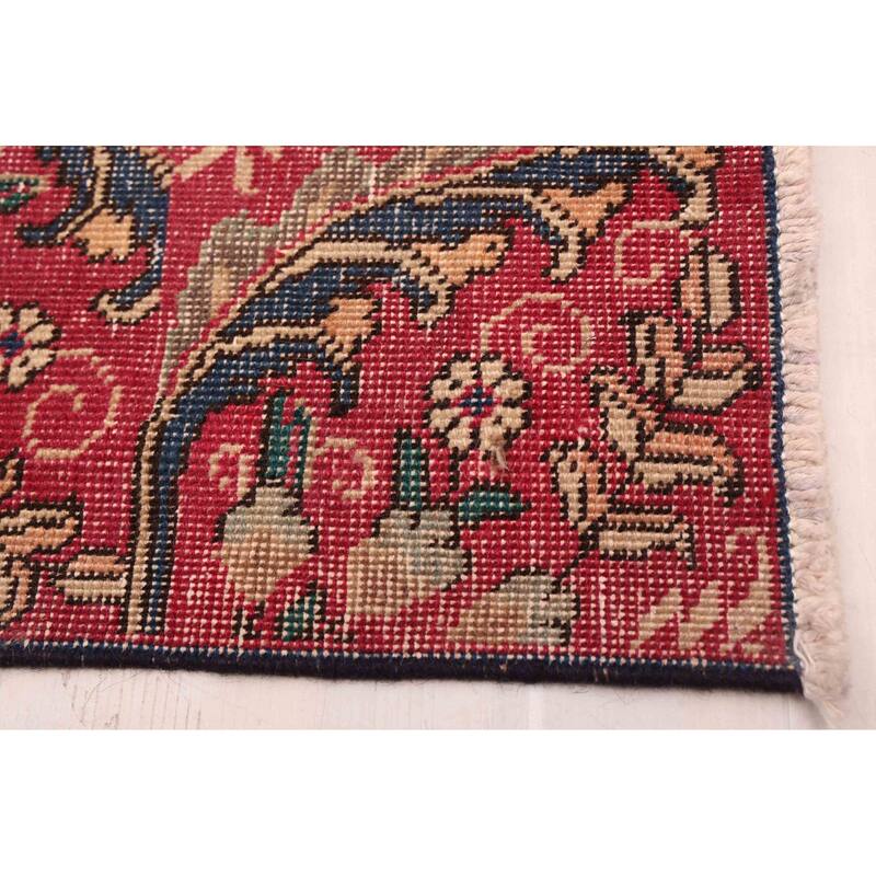 ECARPETGALLERY Hand-knotted Antalya Vintage Burgundy Wool Rug - 8'11 x 12'1