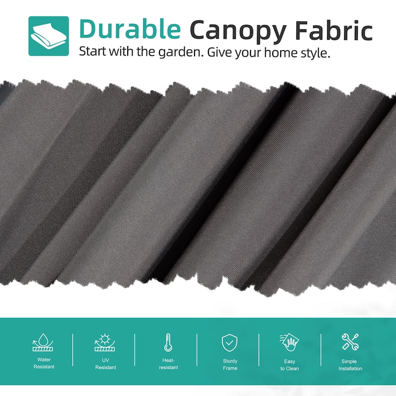 Futzca 9FT Outdoor Hanging Offset Patio Umbrella