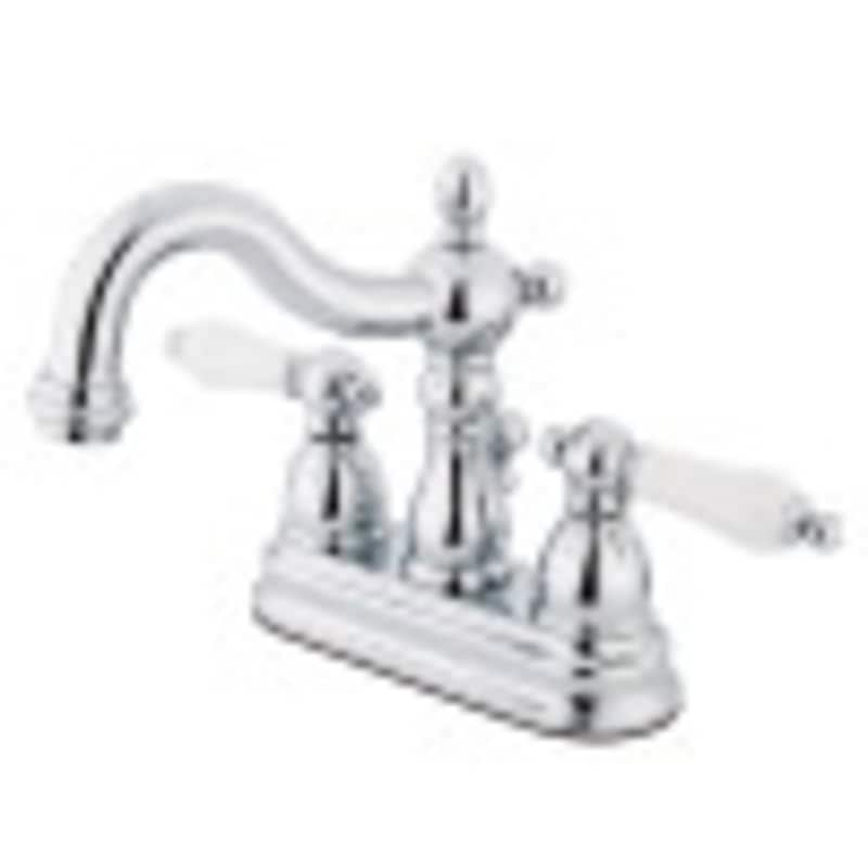 Kingston Brass Heritage Chrome 4-inch Center Bathroom Faucet