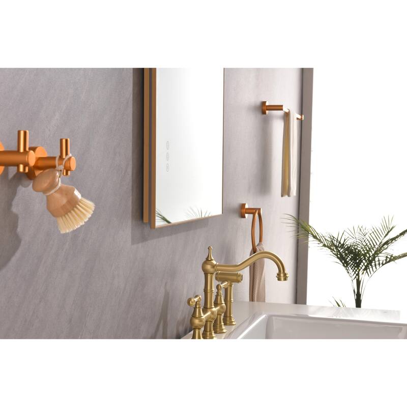 32 x 24 Inch LED Mirror Bathroom Vanity Mirror with Back Light, Wall Mount Anti-Fog Memory Large Adjustable Vanity Mirror