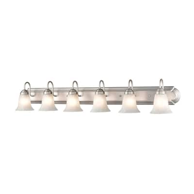 Millennium Lighting 6 Light Satin Nickel Bathroom Vanity Fixture