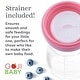 preview thumbnail 5 of 7, Tadpoles 4 oz Silicone Baby Food Dispensing Spoon 2 Pack - Includes Stopper (Pink)