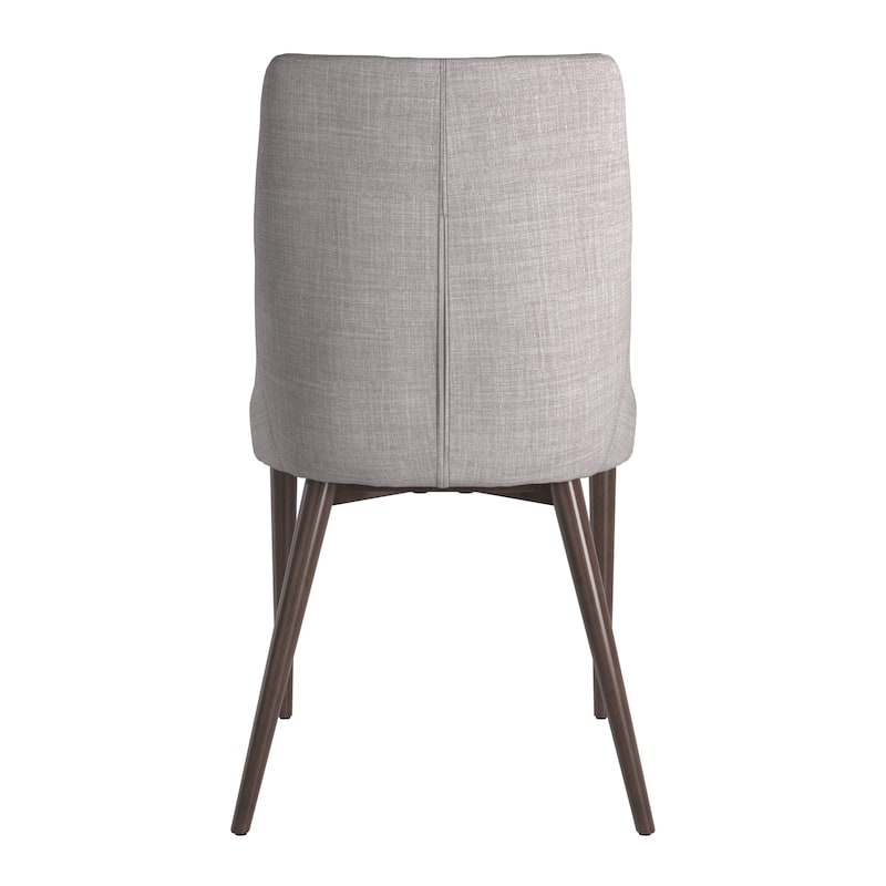 Sasha Mid-century Grey Fabric Upholstered Tapered Leg Dining Chairs (Set of 2) iNSPIRE Q Modern
