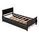 preview thumbnail 100 of 158, (Twin/Full/Queen)Curved Legs Design Platform Bed Frame with 4 Drawers
