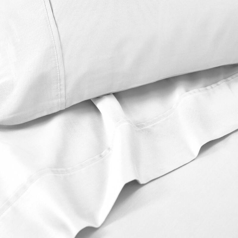 Superior Cotton Blend Solid 1500 Thread Count Deep Pocket Bed Sheet Set