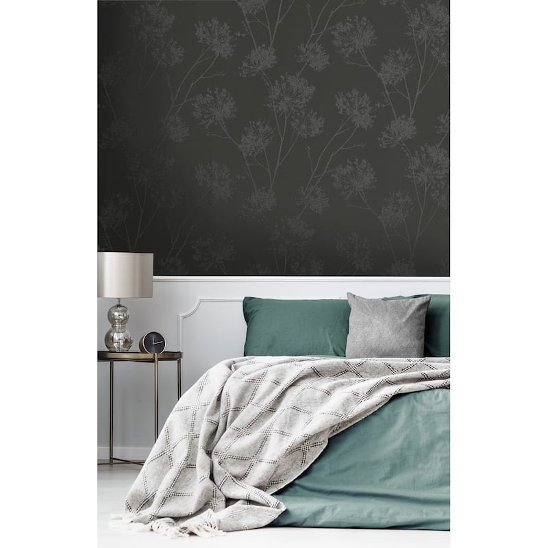 Seabrook Designs Wild Grass Glass Beaded Unpasted Wallpaper