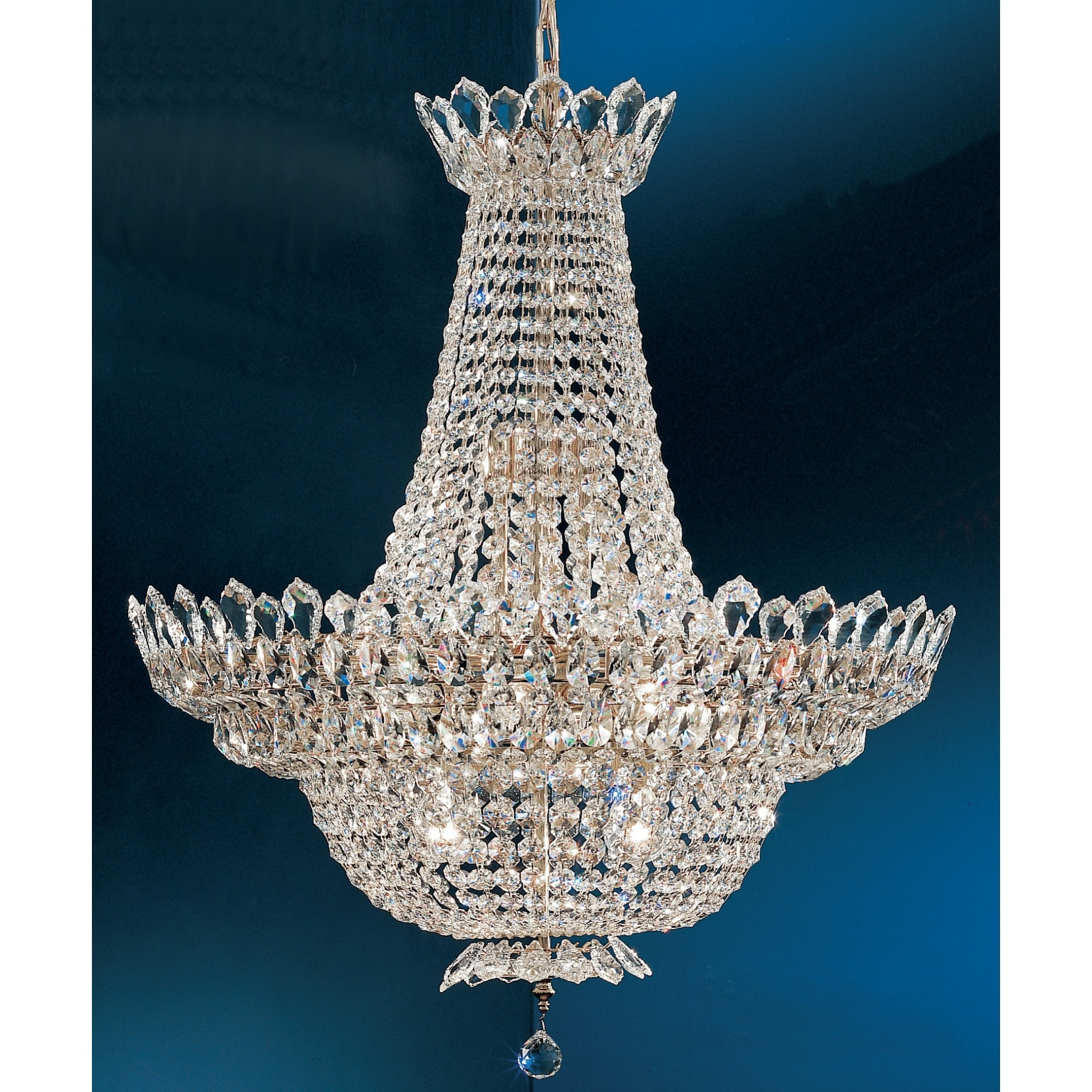 Classic Lighting 1686  Tiara 16 Light 36" Wide Crystal Empire Chandelier - Chandeliers For Bedrooms by Overstock.com