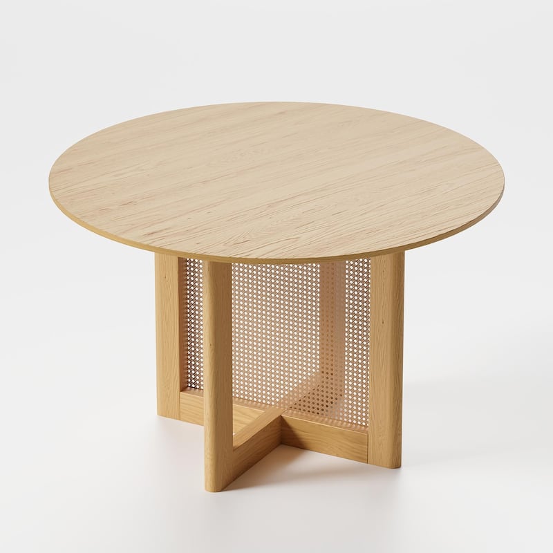 Solid Wood Round Dining Table 4-6 People