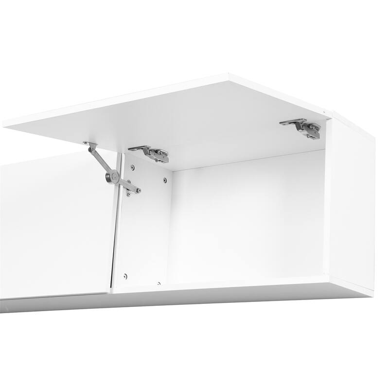 High Gloss TV Stand w/Ample Storage Space,MediaConsole，Versatile