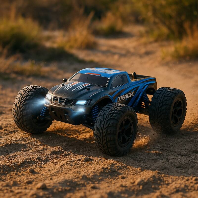 EROMMY 1:16 High-Speed RC Truck, 40KM/H 4WD Remote Control Car for Kids Adults, Gift for Boys Girls Age 8-12 - Black