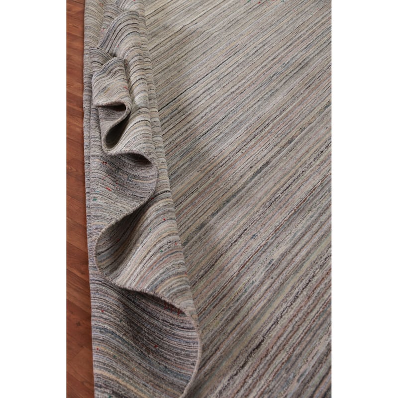 Hand Knotted Oriental 100% Wool Carpet Tribal Tribal Multi-Colored Gabbeh Area Rug - 11' 6'' X 9' 0''
