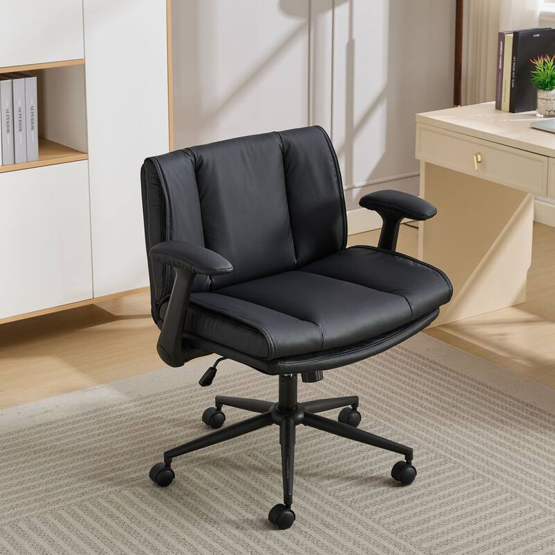 Criss Cross Office Chair with Flip-Up Arms