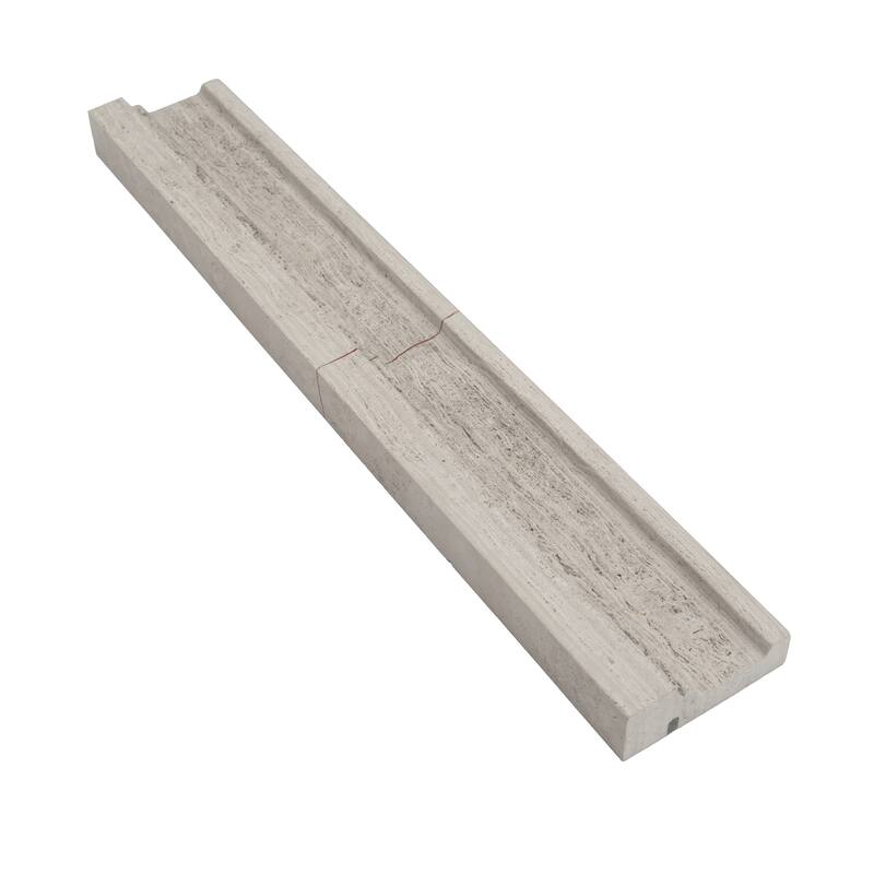 Apollo tile 2 x 12 Grandis Polished Wooden Grey Marble Tile (1.67 sq ft/case) - 10 Pack