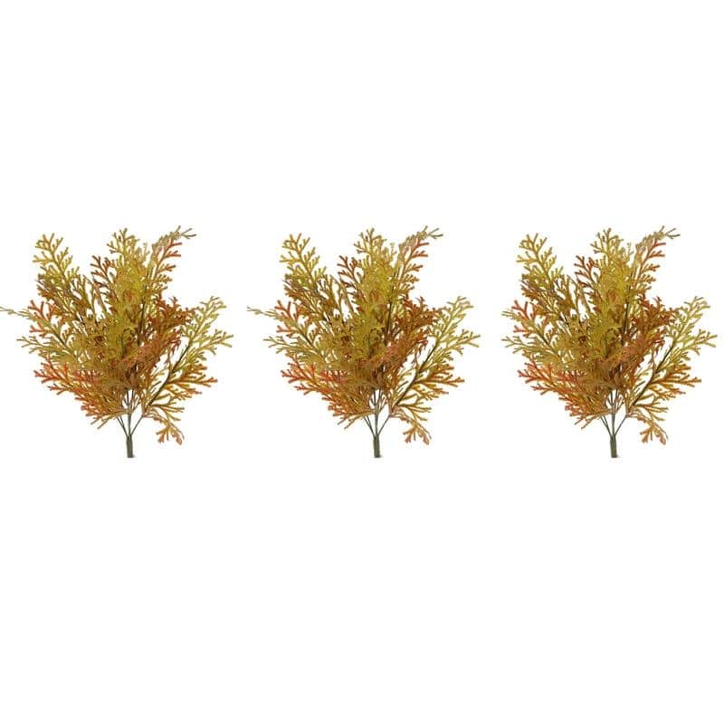 20"H Faux Fern Bush Fall Autumn Decoration - N/A