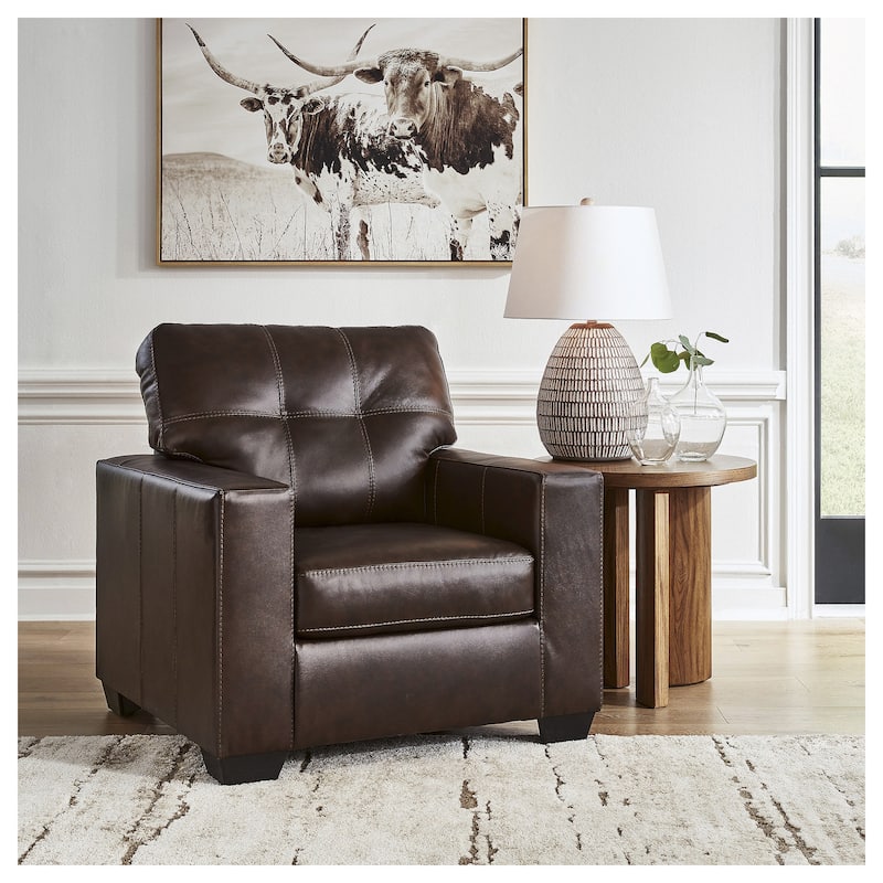 Signature Design by Ashley Santorine Chair - 38"W x 38"D x 39"H - Dark Brown