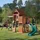preview thumbnail 1 of 8, Swing-N-Slide Wood Cedar Brook Wood Swing Set with Monkey Bars