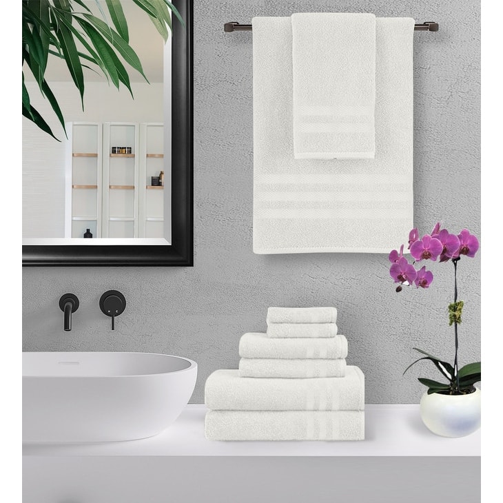 Home Sweet Home 6-Piece 650 GSM Cotton Bath Towel Set