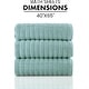 preview thumbnail 40 of 61, Classic Turkish Towels Cotton Bath Sheets Set of 3 Oversized Ribbed Towels, Ultra-Soft & Absorbent - 40x65