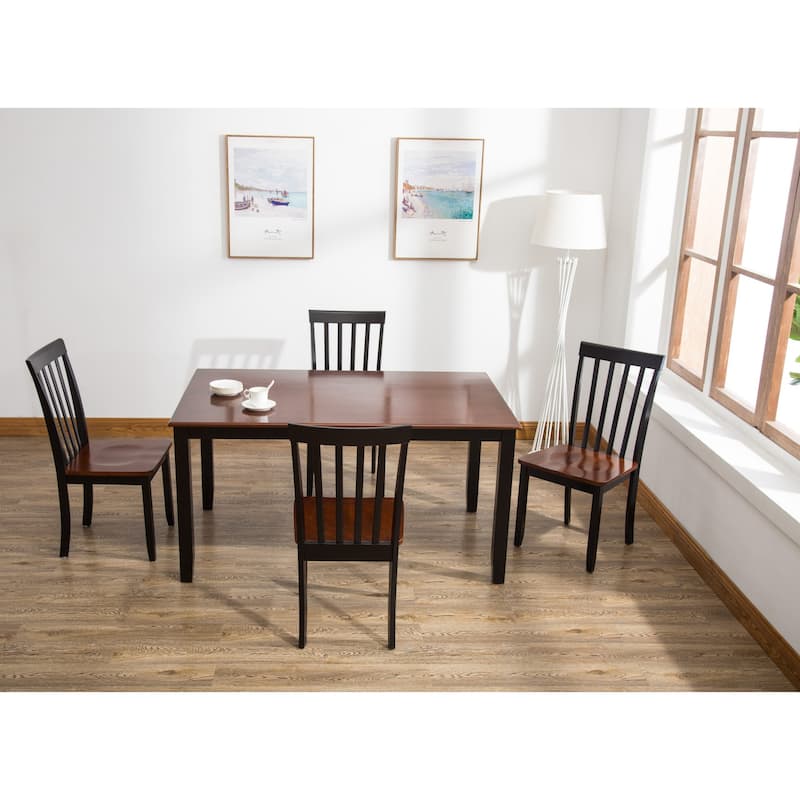 Bloomington 5-Piece Dining Set - Black/Cherry