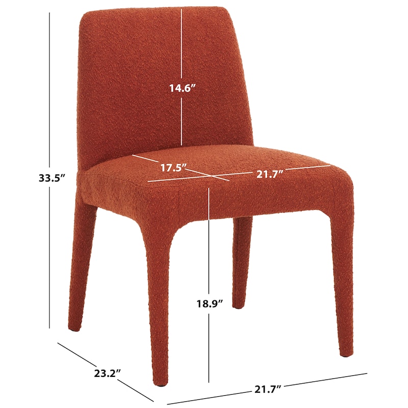 SAFAVIEH Couture Derrick Boucle 19-inch Dining Chair [SET of 2] - 22"W x 23"D x 34"H