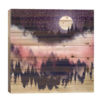 Evening Glow Print On Wood by SpaceFrog Designs - Multi-Color