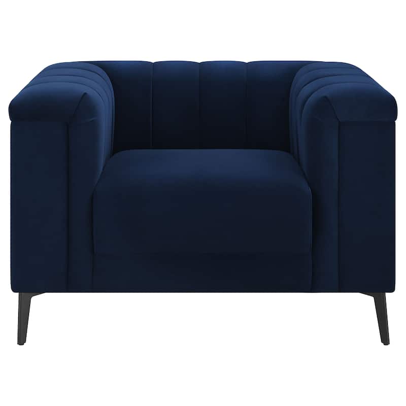 Chalet Blue 3-piece Tuxedo Arm Living Room Set
