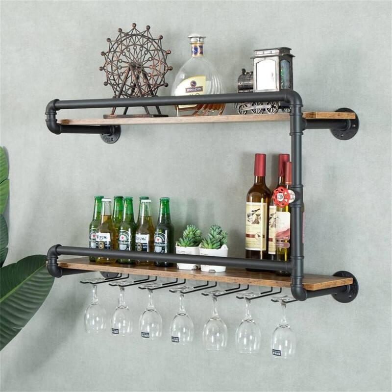 Wine Rack Wall Mounted 2 Tier