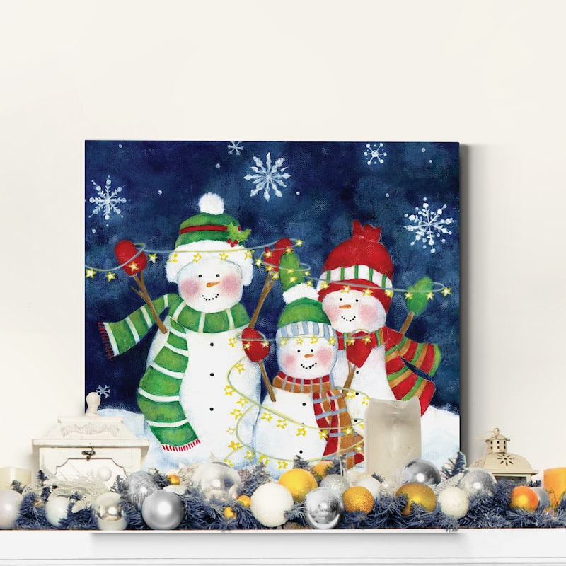 Festive Lights I-Premium Gallery Wrapped Canvas - Ready to Hang