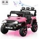 preview thumbnail 29 of 33, 12V Kids Ride on Truck Car, Kids Electric Velectric with Parent Remote Control Pink