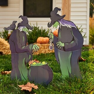 Witches & Cauldron Yard Scene