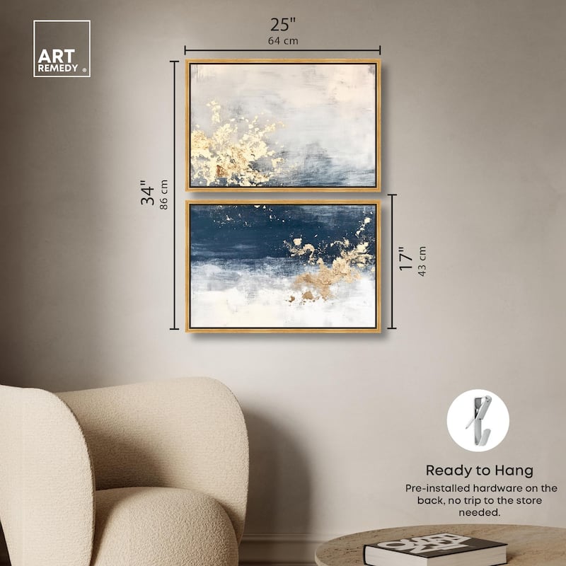 Inner Cosmos I Canvas Set of 2 by Art Remedy