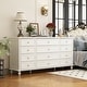 preview thumbnail 2 of 35, 63"W Wood Dresser Bedroom Storage Drawer Organizer Closet 12 Drawer