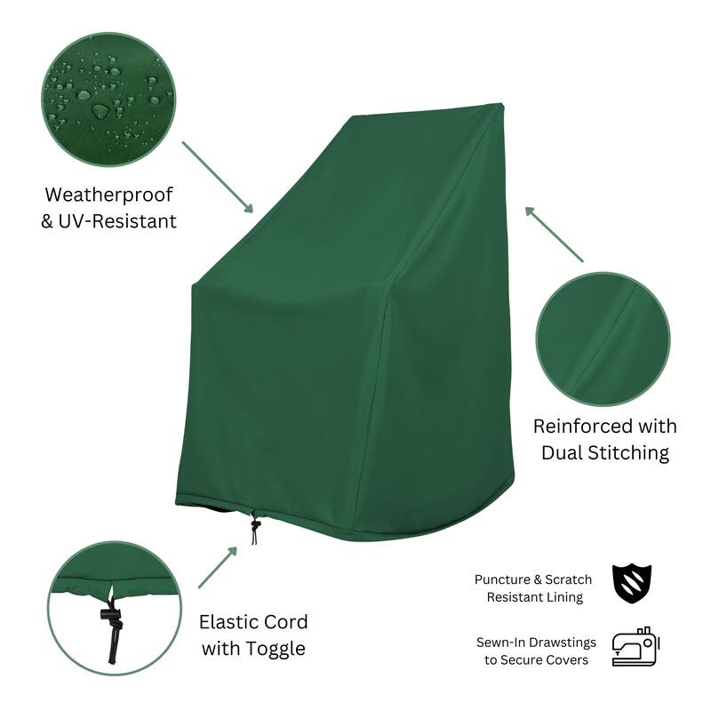 Snugshield Waterproof Rocking Chair Cover 45.25"H x 34.25"D x 27.25"W (Set of 2)
