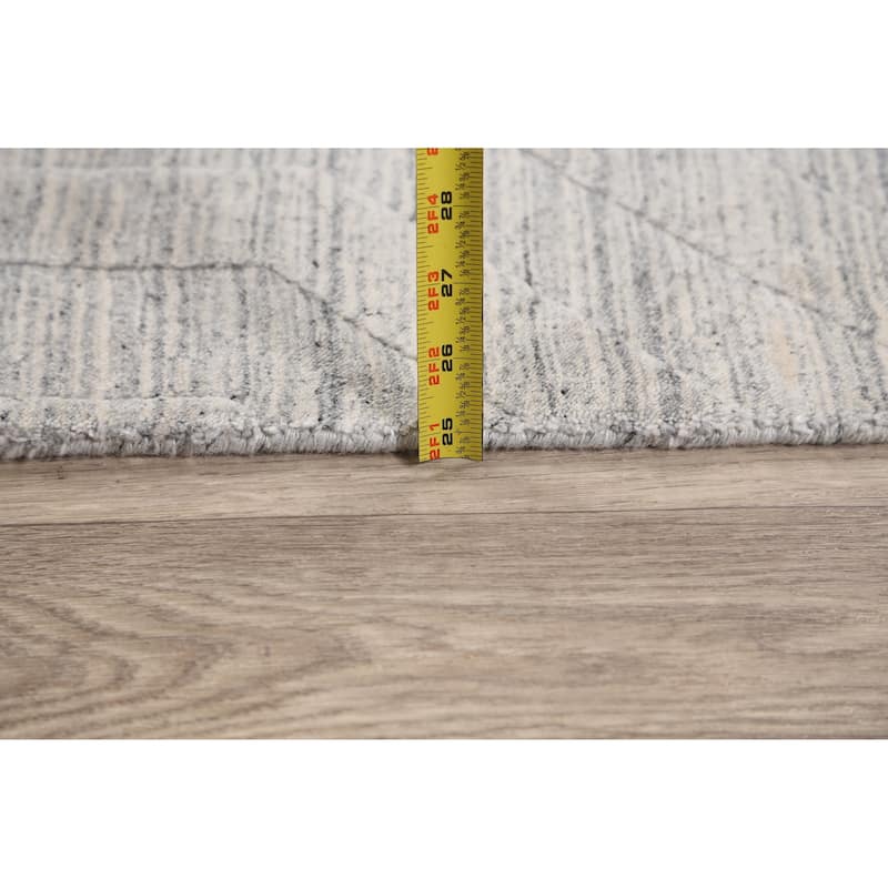 Contemporary Geometric Gabbeh Oriental Area Rug Wool Hand-knotted - 4'10" x 7'8"